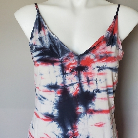 YFB Young Fabulous & Broke Mini Slip Dress in Denim/Replica Wash - Picture 8 of 9